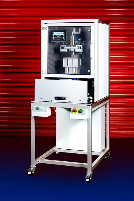 An ultrasonic welding machine which has many different applications in modern manufacturing.