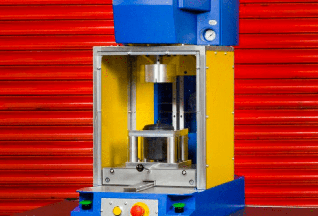 A vibration welding machinery used to enhance water filtration. 