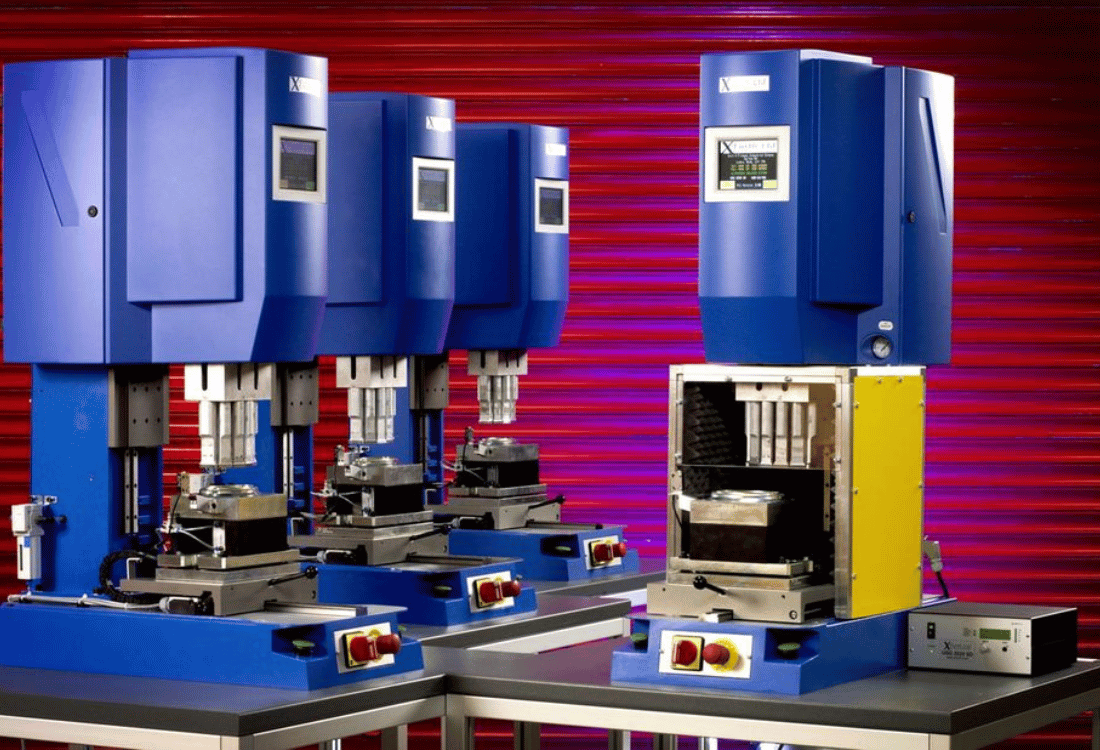 Optimising ultrasonic welding parameters through a machine